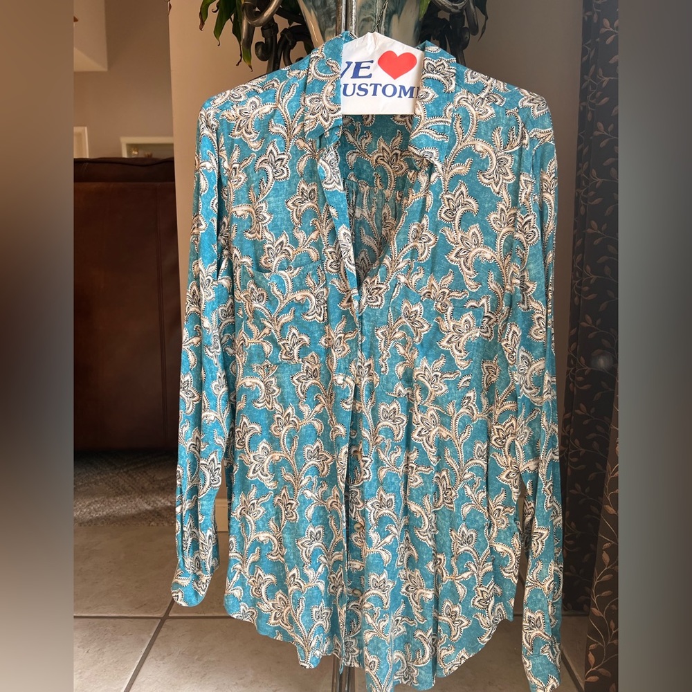Anthropology Pilco Floral Print Blouse